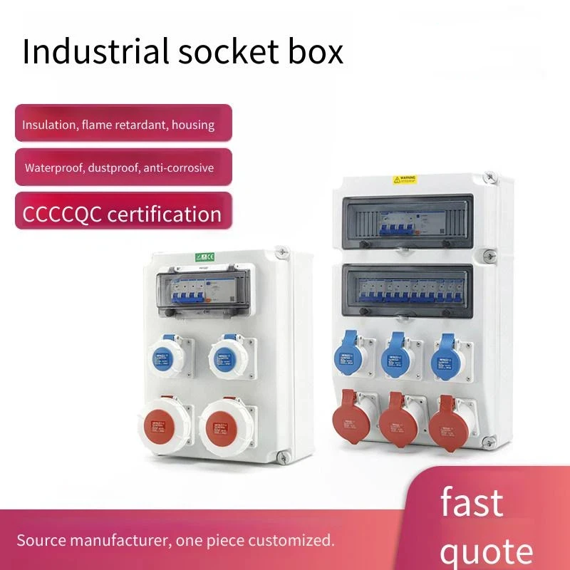 Industrial Socket Distribution Box, Aviation Socket Box, Workshop Power Box, Maintenance Box, Plastic Three-proof Box
Industrial Socket Distribution Box, Aviation Socket Box, Workshop Power Box, Maintenance Box, Plastic Three-proof Box