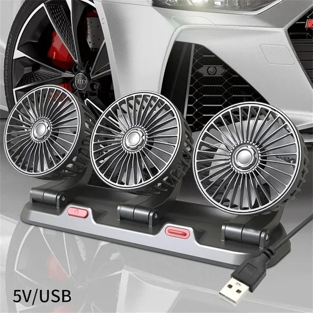 Summer Air Fan Cooler Car Fan 1/2/3 Head USB/12V/24V Adjustable 2 Speeds Silent Fan for Home Desk Office&Car Air Fan
Summer Air Fan Cooler Car Fan 1/2/3 Head USB/12V/24V Adjustable 2 Speeds Silent Fan for Home Desk Office&Car Air Fan