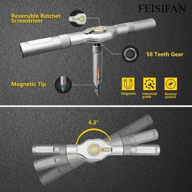 24 in 1 Multi-function Magnetic Ratchet Screwdriver Set Mini Repair Tool Kit For Computer Desktop Electronic Maintenance
24 in 1 Multi-function Magnetic Ratchet Screwdriver Set Mini Repair Tool Kit For Computer Desktop Electronic Maintenance