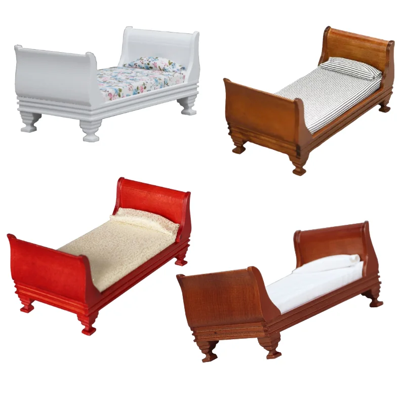 Miniature Bed 1/12 Scale Dollhouses Furniture Scene Display Single Bed for 15cm Dolls Bedroom Decoration
Miniature Bed 1/12 Scale Dollhouses Furniture Scene Display Single Bed for 15cm Dolls Bedroom Decoration