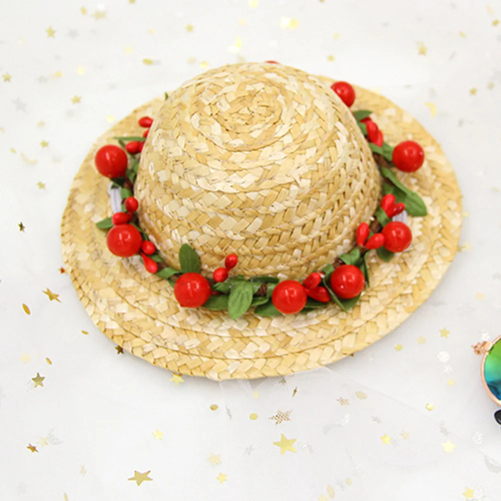 Pet Straw Hat Dog Red Daisy Size Comfortable Straw Woven Cap Flower Design Photo Prop for Weekend Parades 
Pet Straw Hat Dog Red Daisy Size Comfortable Straw Woven Cap Flower Design Photo Prop for Weekend Parades