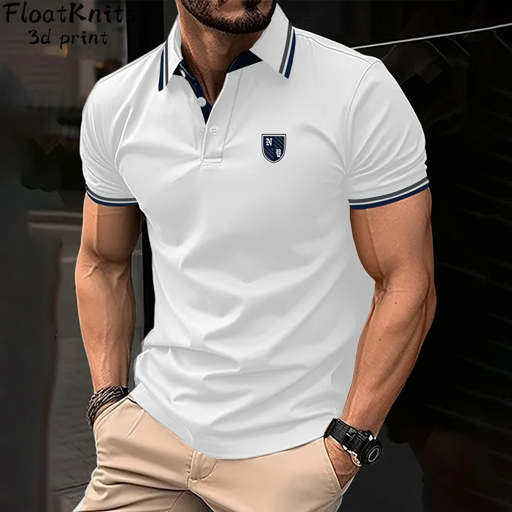 Summer Striped Print Polo Shirt Fashion Short Sleeve Tee Quick-Drying Men's Clothing Mens Polo Shirts Striped Graphic T-Shirt
Summer Striped Print Polo Shirt Fashion Short Sleeve Tee Quick-Drying Men's Clothing Mens Polo Shirts Striped Graphic T-Shirt