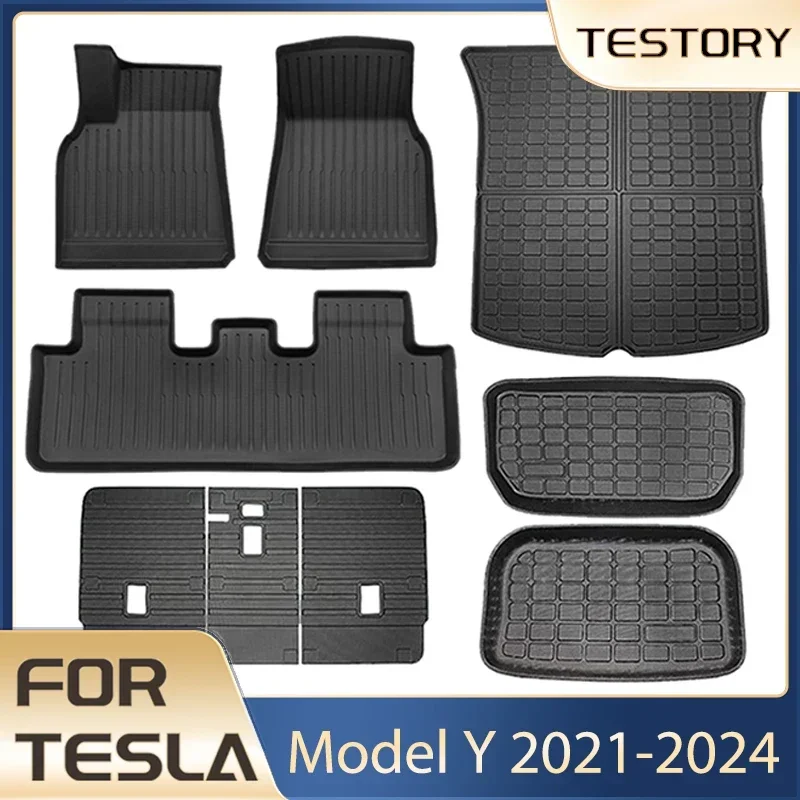 For Tesla Model Y TPE Floor Mats Trunk Mat Waterproof Luggage Pads Anti-Slip Floor Liner for Tesla Model Y 2021-2024 Accessories
For Tesla Model Y TPE Floor Mats Trunk Mat Waterproof Luggage Pads Anti-Slip Floor Liner for Tesla Model Y 2021-2024 Accessories