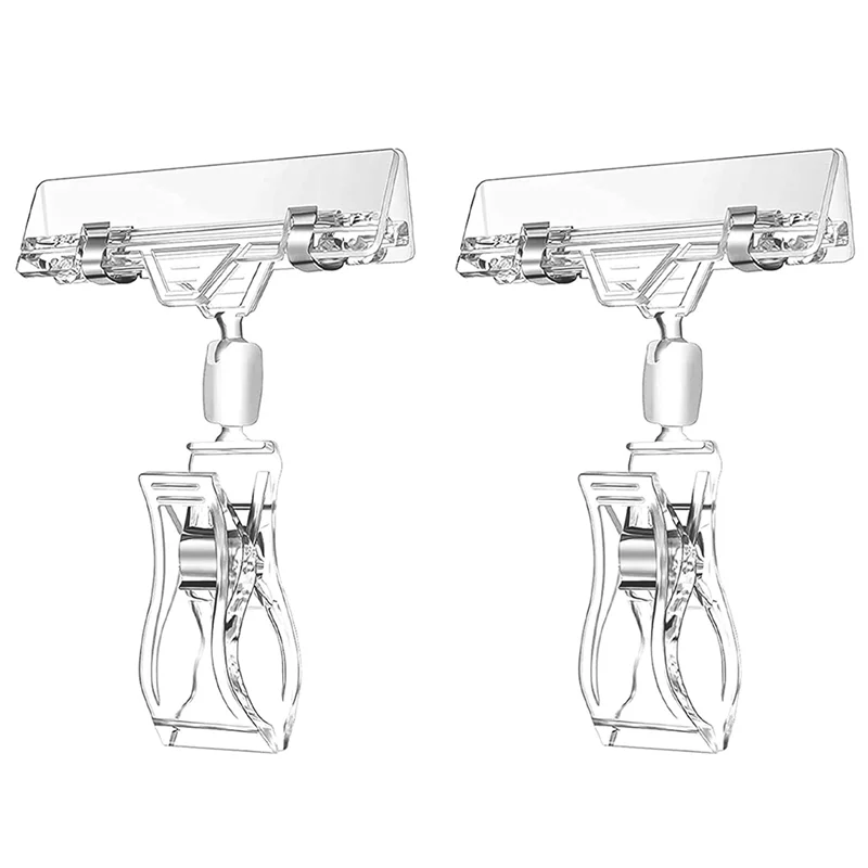 YWDZ-90 Pcs Label Holders Sign Clip, Plastic Clear Rotatable Sign Clips, Merchandise Sign Display Clip, Price Tag Clamp
YWDZ-90 Pcs Label Holders Sign Clip, Plastic Clear Rotatable Sign Clips, Merchandise Sign Display Clip, Price Tag Clamp