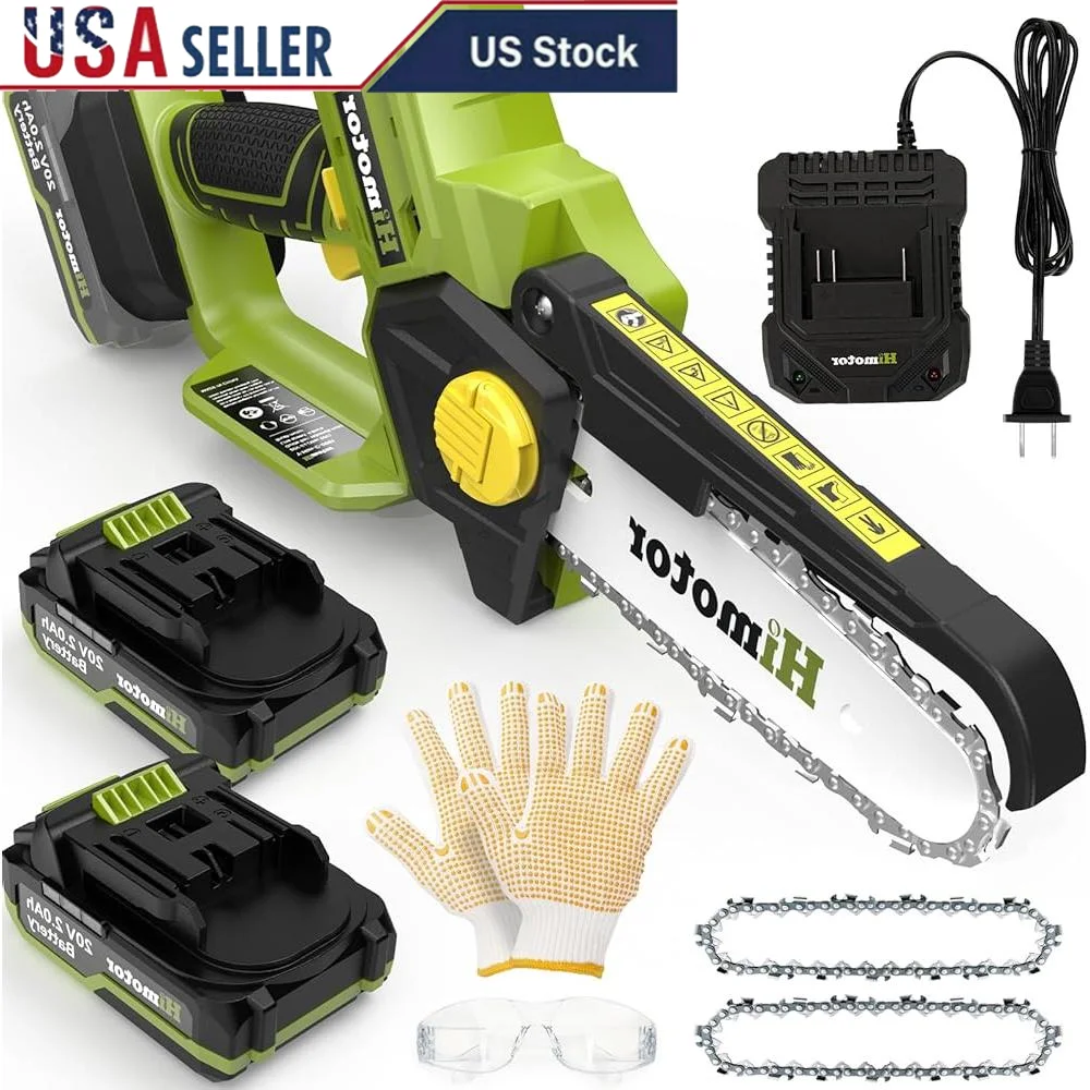 Mini Electric Chainsaw 6 Inch Cordless Chainsaw with 2 Batteries and Charger Handheld Power Chainsaw 600W Lightweight Extra
Mini Electric Chainsaw 6 Inch Cordless Chainsaw with 2 Batteries and Charger Handheld Power Chainsaw 600W Lightweight Extra