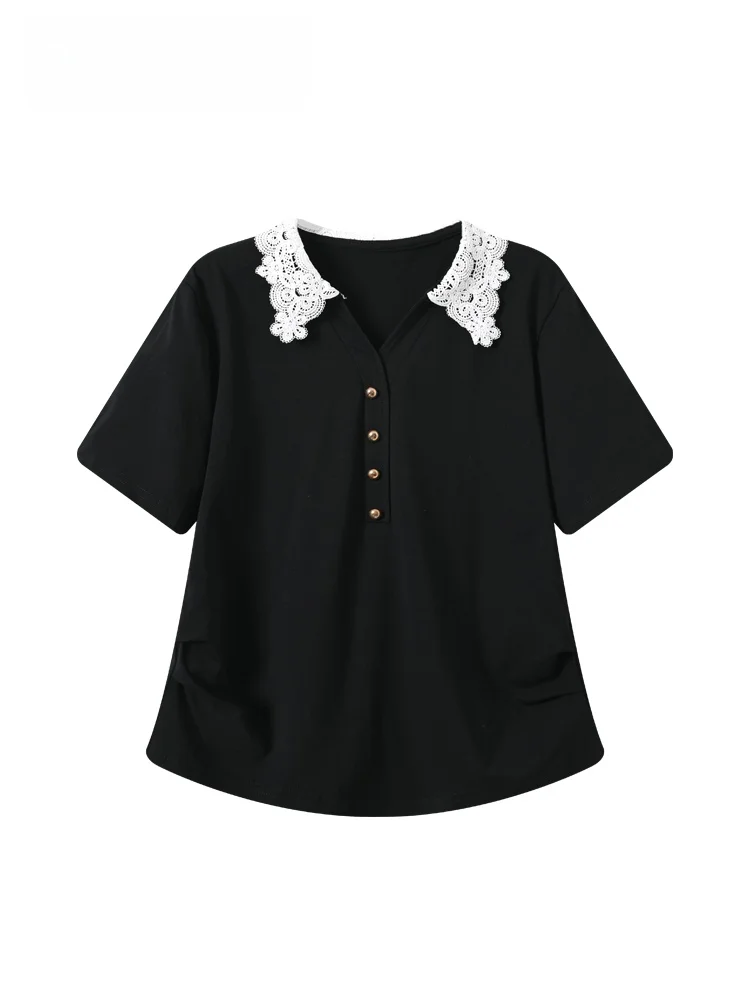 plus Size Women's Short Sleeve T-Shirt Summer New Style Cara CLUB Casual Loose Splice Cover up Slimming Top Shoulder Length
plus Size Women's Short Sleeve T-Shirt Summer New Style Cara CLUB Casual Loose Splice Cover up Slimming Top Shoulder Length