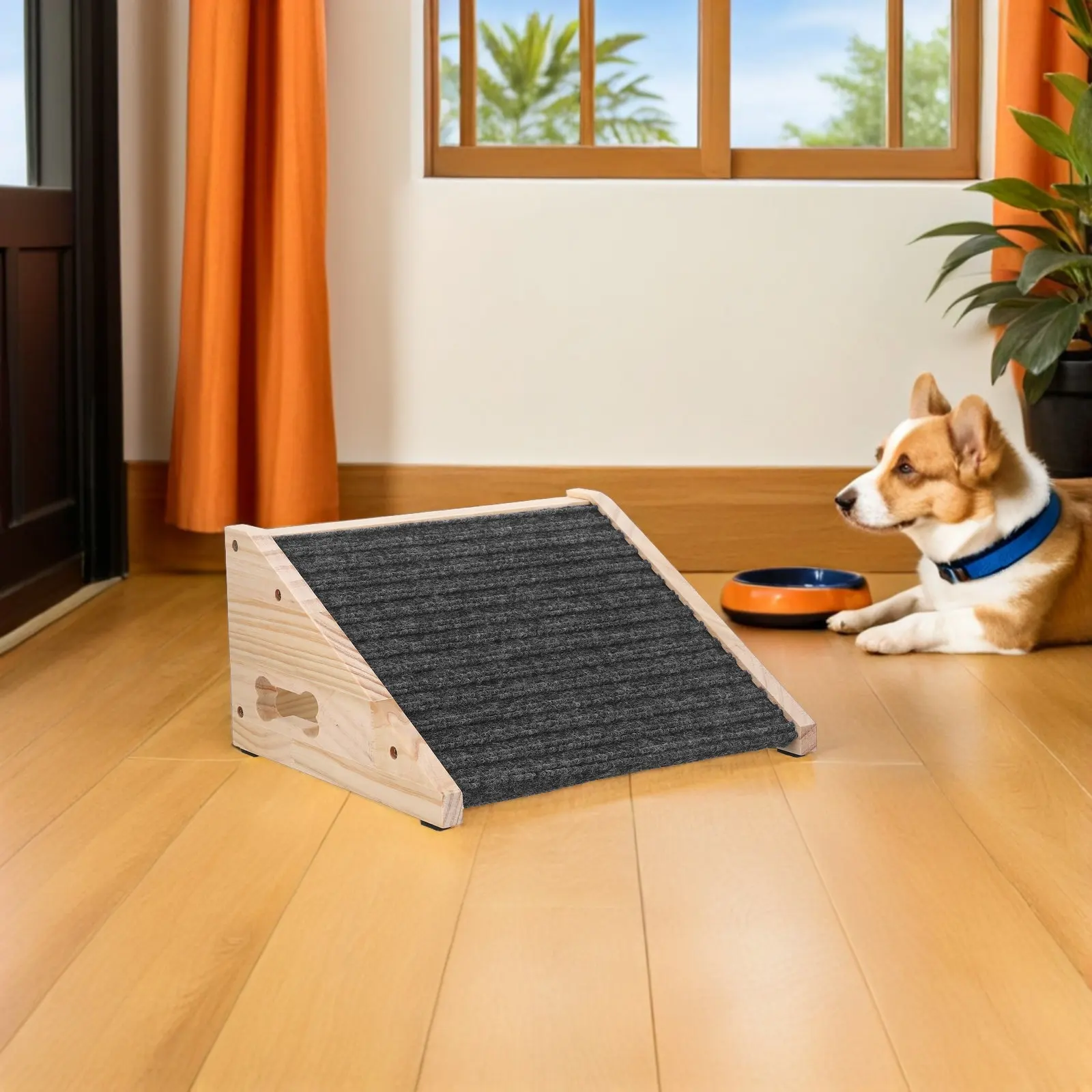 Wooden Pet Ramp for Dogs and Cats Non-Slip Senior Pet Stairs for Bed Couch Furniture Indoor Outdoor Use 11.79x9.82x5.89in Sturdy
Wooden Pet Ramp for Dogs and Cats Non-Slip Senior Pet Stairs for Bed Couch Furniture Indoor Outdoor Use 11.79x9.82x5.89in Sturdy