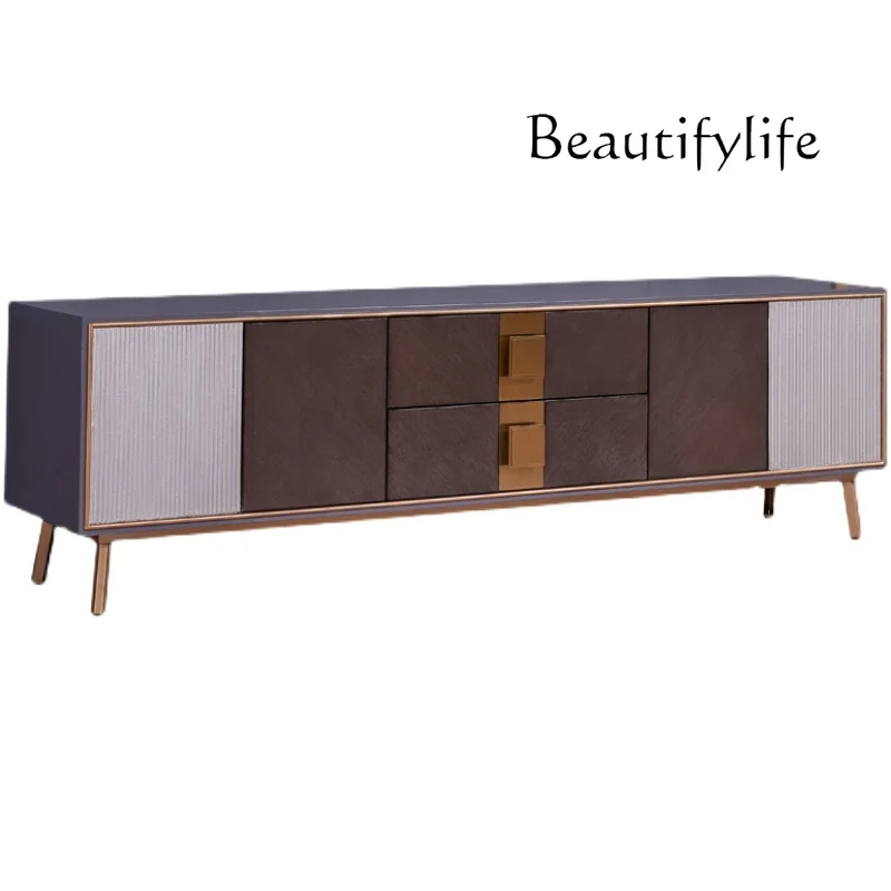 Light luxury rock slab living room square coffee table modern simple master design coffee table TV cabinet combination
Light luxury rock slab living room square coffee table modern simple master design coffee table TV cabinet combination