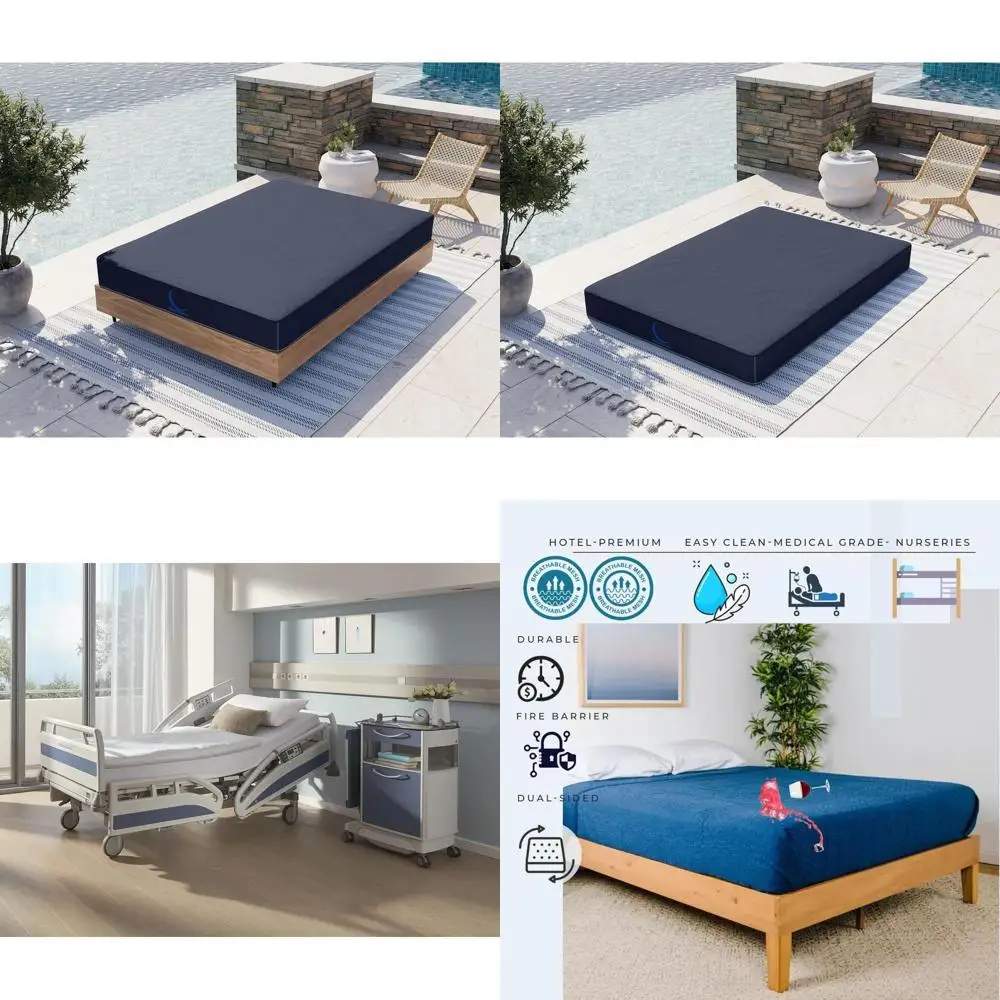 7 Inch Waterproof Plush Mattress with Spinal Support and Barrier for Bedwetting, Queen Size 60x80
7 Inch Waterproof Plush Mattress with Spinal Support and Barrier for Bedwetting, Queen Size 60x80