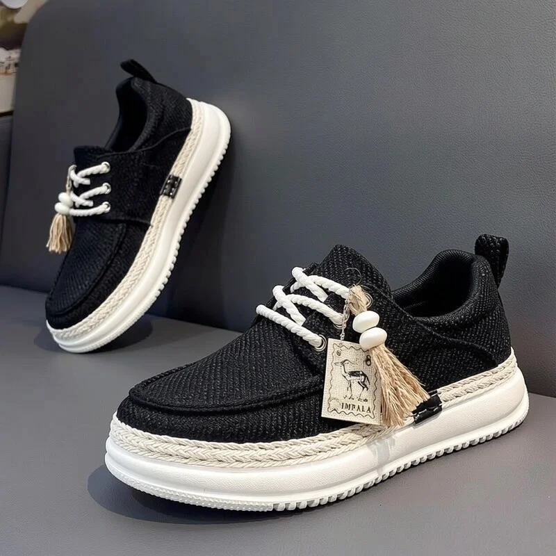 Casual Canvas Men's Shoes Summer 2026 New Style Versatile Sports Work Shoes Low Cut Breathable Glue-Welded Rubber Outsole
Casual Canvas Men's Shoes Summer 2026 New Style Versatile Sports Work Shoes Low Cut Breathable Glue-Welded Rubber Outsole