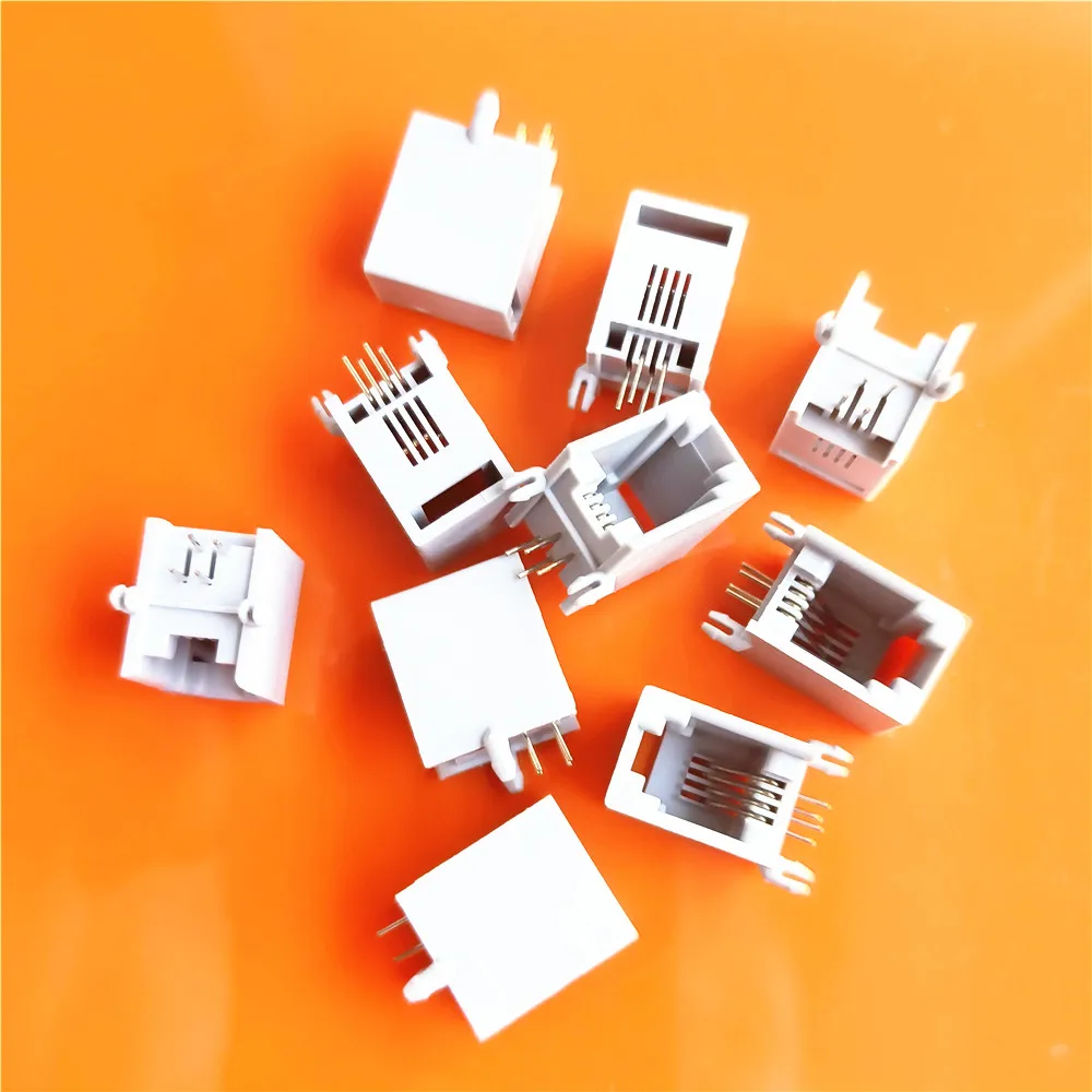 10Pcs/Lot RJ11 RJ12 4P4 6P4 6P6 Telephone Line Sockets 4Pin 6Pin 623PCB-6P6C Female Port Standard Universal Terminal Connectors
10Pcs/Lot RJ11 RJ12 4P4 6P4 6P6 Telephone Line Sockets 4Pin 6Pin 623PCB-6P6C Female Port Standard Universal Terminal Connectors