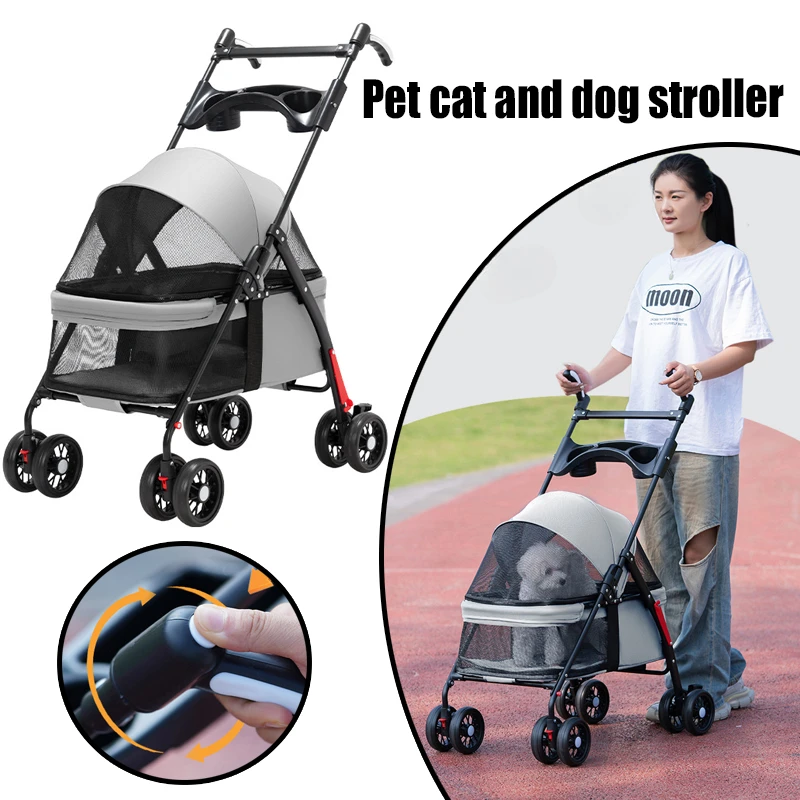 Pet Stroller Dog And Cat Stroller Small Pet Lightweight Foldable Stroller Outdoor Travel Suitable Small Twins Double Cats Dogs
Pet Stroller Dog And Cat Stroller Small Pet Lightweight Foldable Stroller Outdoor Travel Suitable Small Twins Double Cats Dogs