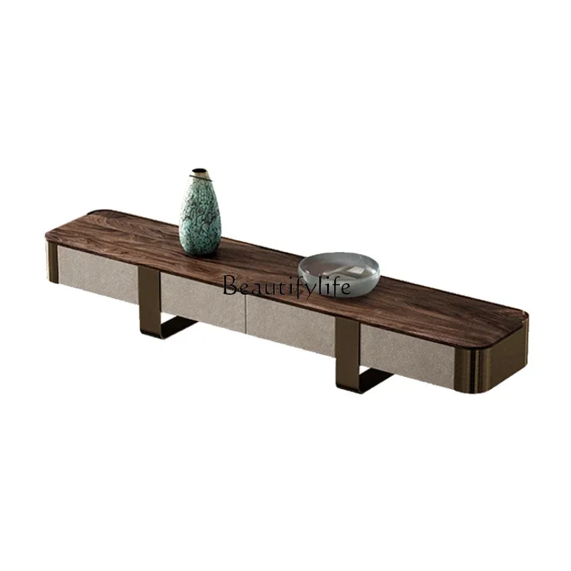 FG44North American black walnut TV cabinet, large flat-floor villa furniture living room matching solid wood TV cabinet
FG44North American black walnut TV cabinet, large flat-floor villa furniture living room matching solid wood TV cabinet