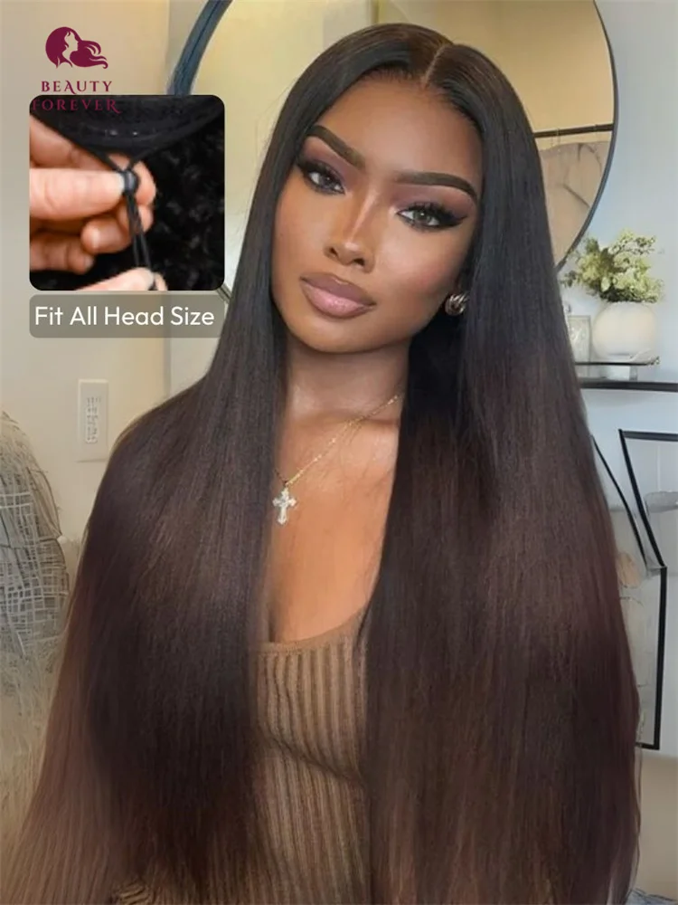 Beauty Forever EasiContour™ V Part Wig Yaki Straight Chestnut Brown 100% Brazilian Human Hair 1x4 Size V Part Wigs for Women
Beauty Forever EasiContour™ V Part Wig Yaki Straight Chestnut Brown 100% Brazilian Human Hair 1x4 Size V Part Wigs for Women