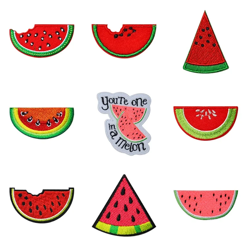 50pcs/Lot Luxury Embroidery Patch Fruit Watermelon Letter Shirt Dress Bag Clothing Decoration Accessory Craft Diy Applique
50pcs/Lot Luxury Embroidery Patch Fruit Watermelon Letter Shirt Dress Bag Clothing Decoration Accessory Craft Diy Applique
