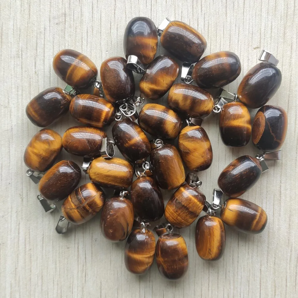 Natural tiger eye stone trendy high quality drum shape charm pendants fit jewelry making 50pcs/lo Wholesale free shipping
Natural tiger eye stone trendy high quality drum shape charm pendants fit jewelry making 50pcs/lo Wholesale free shipping