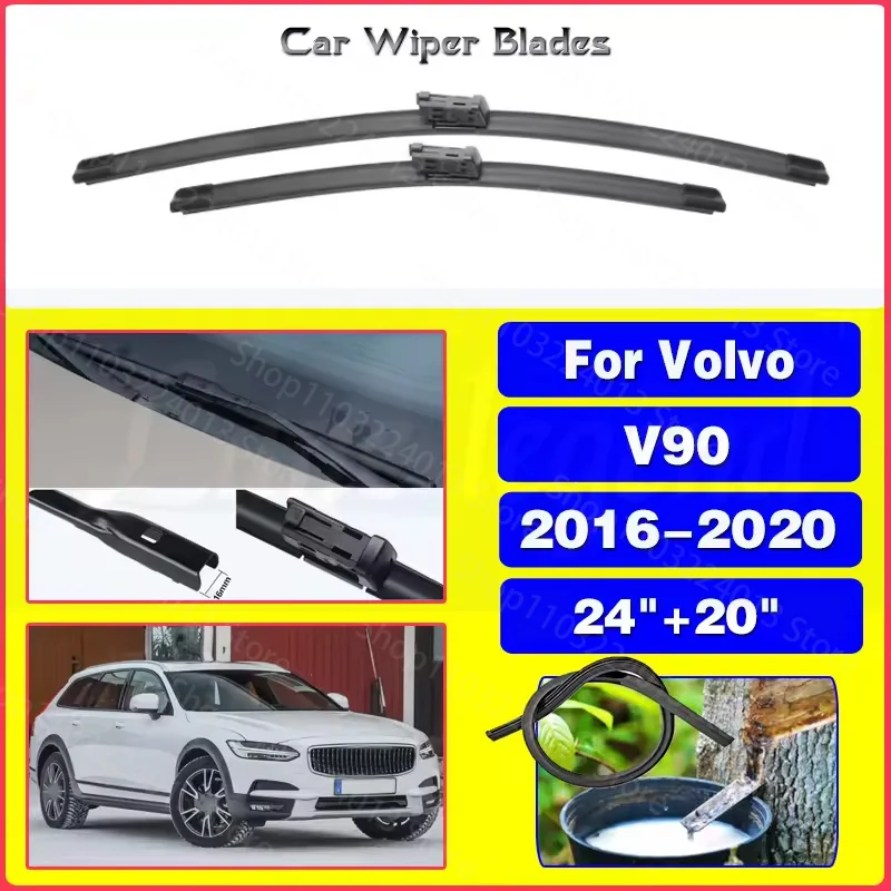 For Volvo V90 2016-2020 24"+20" Front Rear Wiper Blades Brushes Cutter Accessories 2016 2017 2018 2019 2020 Silent upgrade
For Volvo V90 2016-2020 24"+20" Front Rear Wiper Blades Brushes Cutter Accessories 2016 2017 2018 2019 2020 Silent upgrade