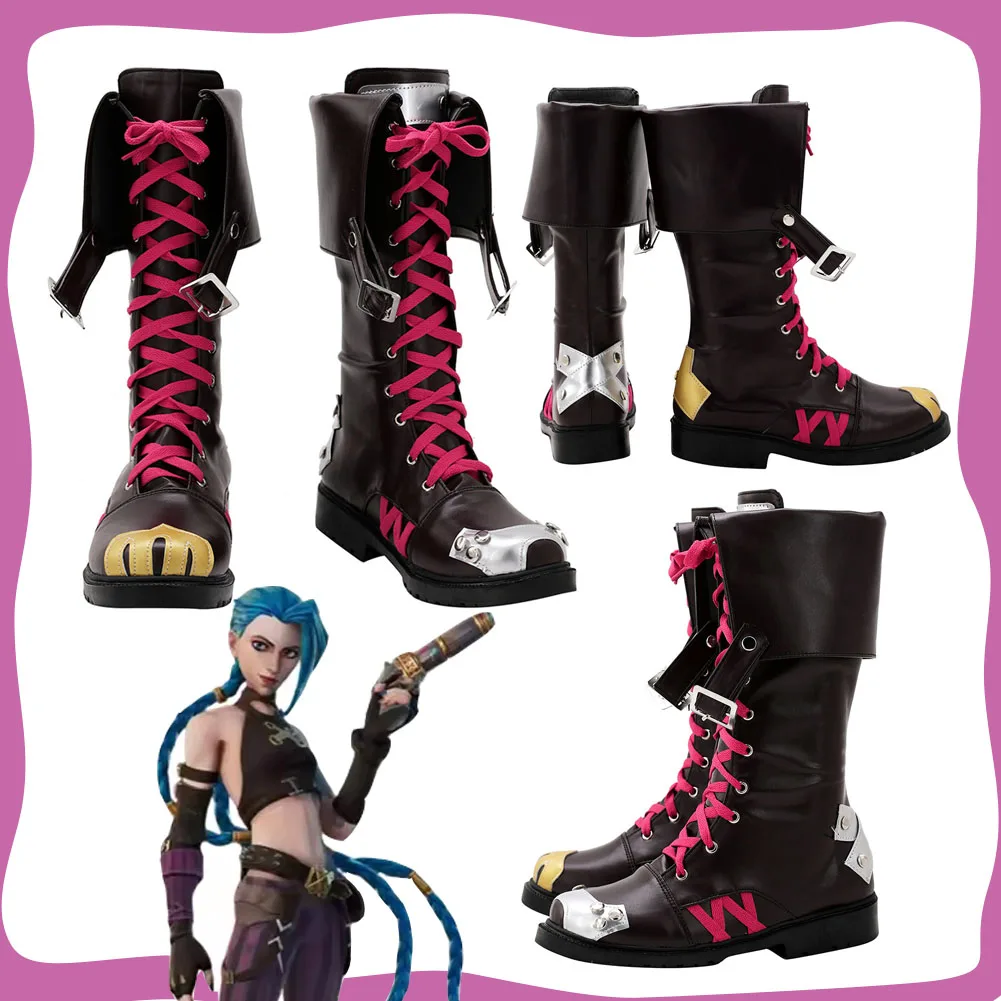 Disguise Arcane Jinx Cosplay Shoes Boots Game LoL Disfraz Costume Accessories Women Fantasy Halloween Carnival Party Footwear
Disguise Arcane Jinx Cosplay Shoes Boots Game LoL Disfraz Costume Accessories Women Fantasy Halloween Carnival Party Footwear