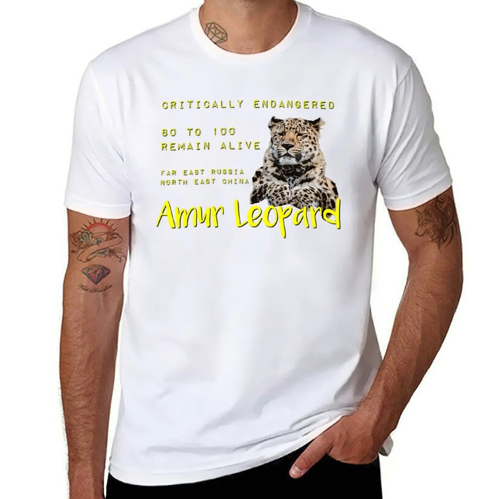 Critically Endangered Amur Leopard T-Shirt t shirts for man pack white t shirt custom print T-Shirt
Critically Endangered Amur Leopard T-Shirt t shirts for man pack white t shirt custom print T-Shirt