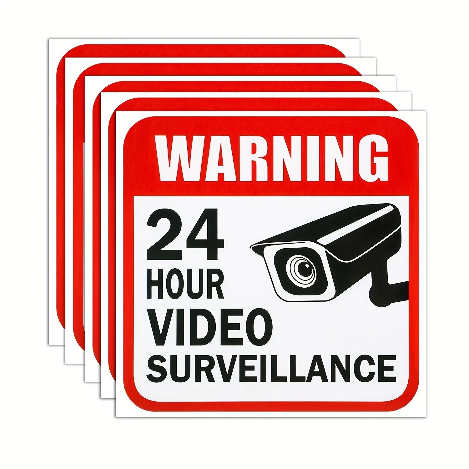 4-Piece 5-inch 24-Hour Surveillance Alert Sticker - Home Security Door and Window Label for Stores and Convenience Stores - Anti-theft Surveillance Sticker
4-Piece 5-inch 24-Hour Surveillance Alert Sticker - Home Security Door and Window Label for Stores and Convenience Stores - Anti-theft Surveillance Sticker