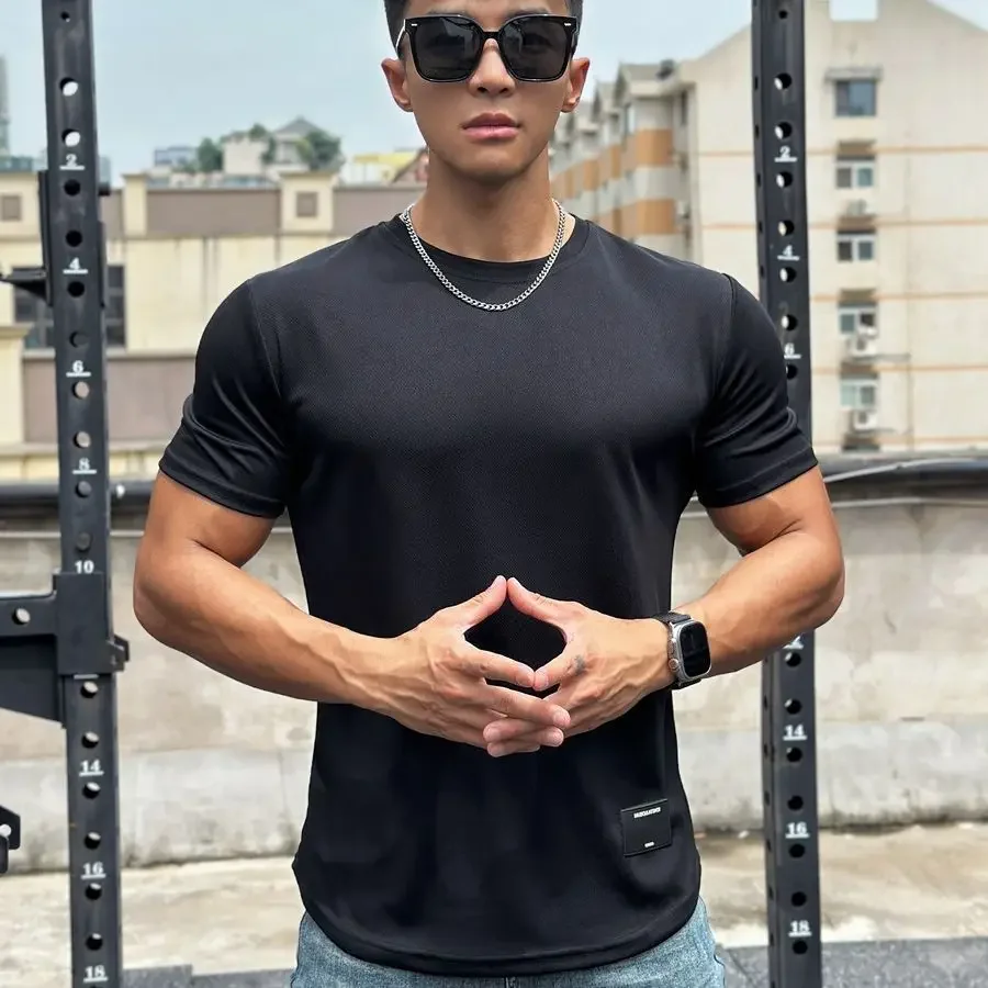 Men's T-shirt Fitness O Neck Light Gray Cool Short Quarter Sleeve Summer Tops Vintage Clothing Casual Harajuku Male Tees Shirts
Men's T-shirt Fitness O Neck Light Gray Cool Short Quarter Sleeve Summer Tops Vintage Clothing Casual Harajuku Male Tees Shirts