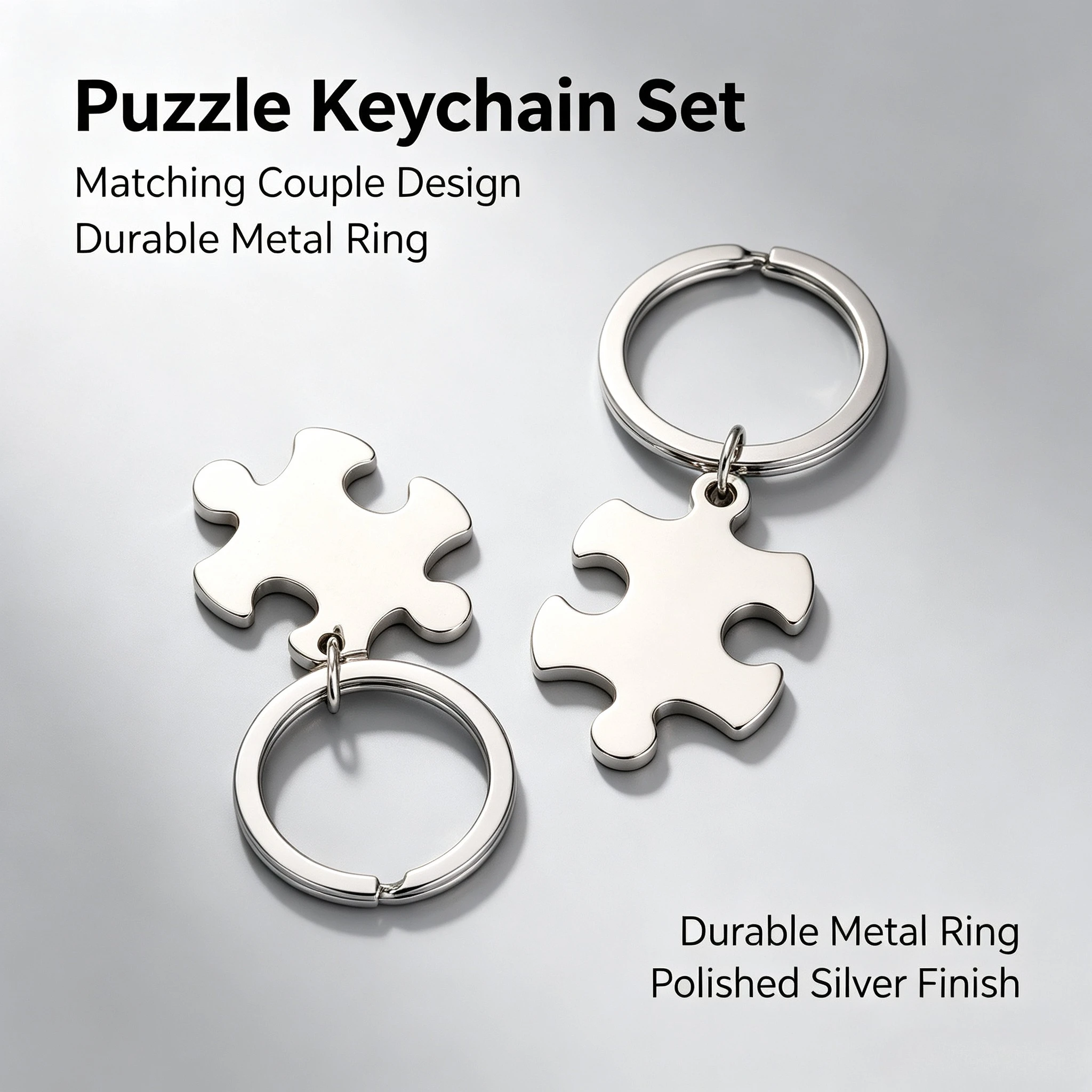 Couple Jewelry Splicing Stainless Steel Puzzle Keychain Keyring Pendant Charm Matching Couple Necklace Accessory Gift for Lovers
Couple Jewelry Splicing Stainless Steel Puzzle Keychain Keyring Pendant Charm Matching Couple Necklace Accessory Gift for Lovers
