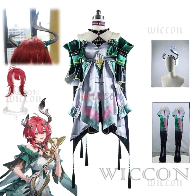 Game Wuthering Wave Ciaccona Cosplay Costume Game Wuthering Wave Cosplay Dress Headwear Wig Girl Women Halloween Customized
Game Wuthering Wave Ciaccona Cosplay Costume Game Wuthering Wave Cosplay Dress Headwear Wig Girl Women Halloween Customized