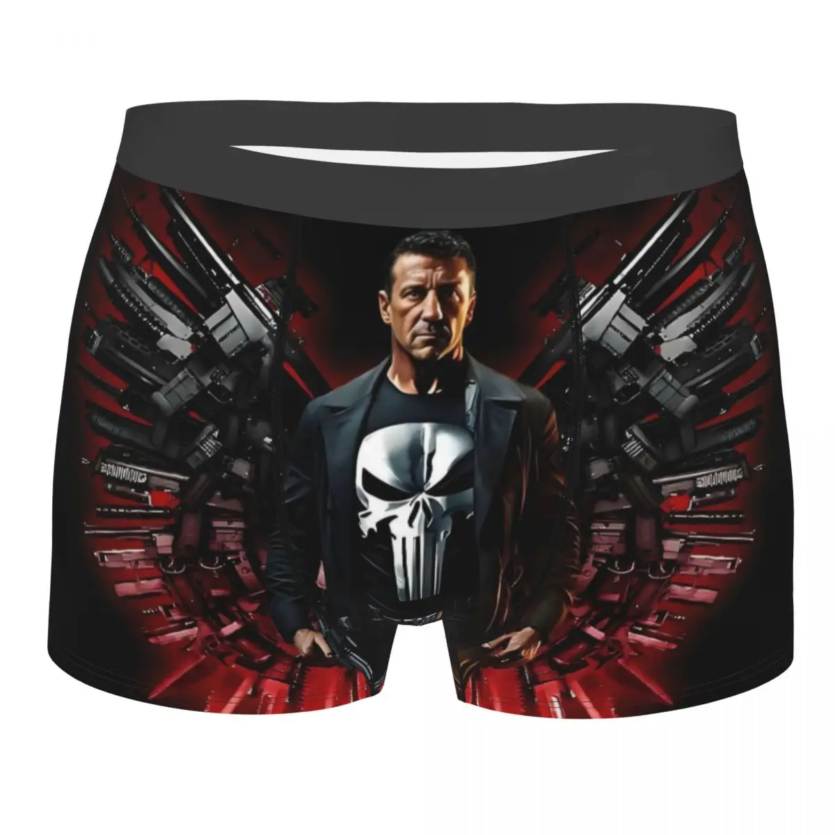 Custom Male Novelty Marvel Super Hero Punisher Skull Underwear Comics Film Boxer Briefs Stretch Shorts Panties Underpants
Custom Male Novelty Marvel Super Hero Punisher Skull Underwear Comics Film Boxer Briefs Stretch Shorts Panties Underpants