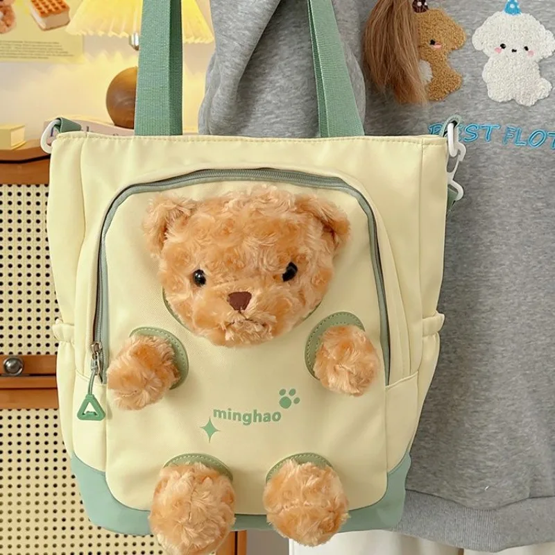 Richme Kawaii Bear Tote Bags Women 2025 Students Casual Nylon Crossbody Shoulder Bag Funny Large Capacity Commute Bolso Mujer
Richme Kawaii Bear Tote Bags Women 2025 Students Casual Nylon Crossbody Shoulder Bag Funny Large Capacity Commute Bolso Mujer