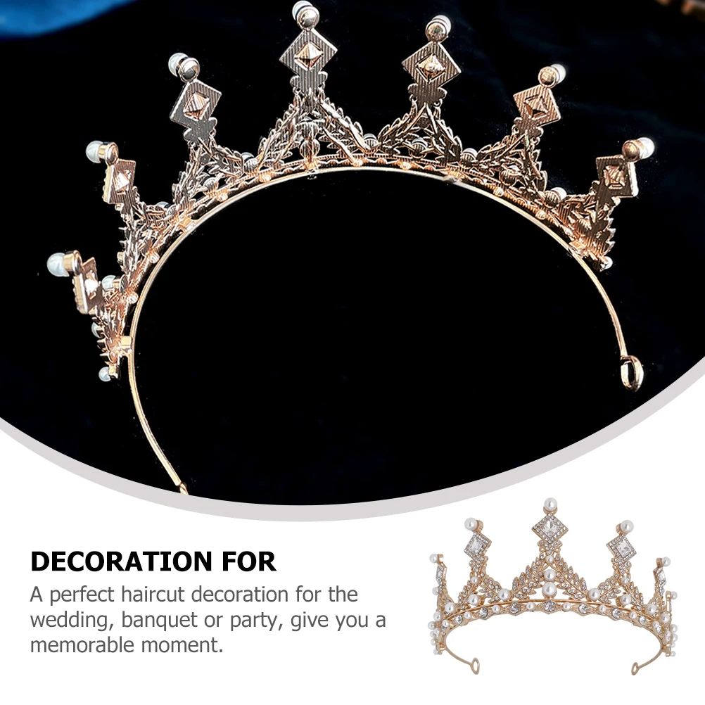 Girl Crown Hair Accessory Wedding Bridal Tiara Rhinestone Headband Lightweight Zinc Alloy Hairband for Party Banquet
Girl Crown Hair Accessory Wedding Bridal Tiara Rhinestone Headband Lightweight Zinc Alloy Hairband for Party Banquet