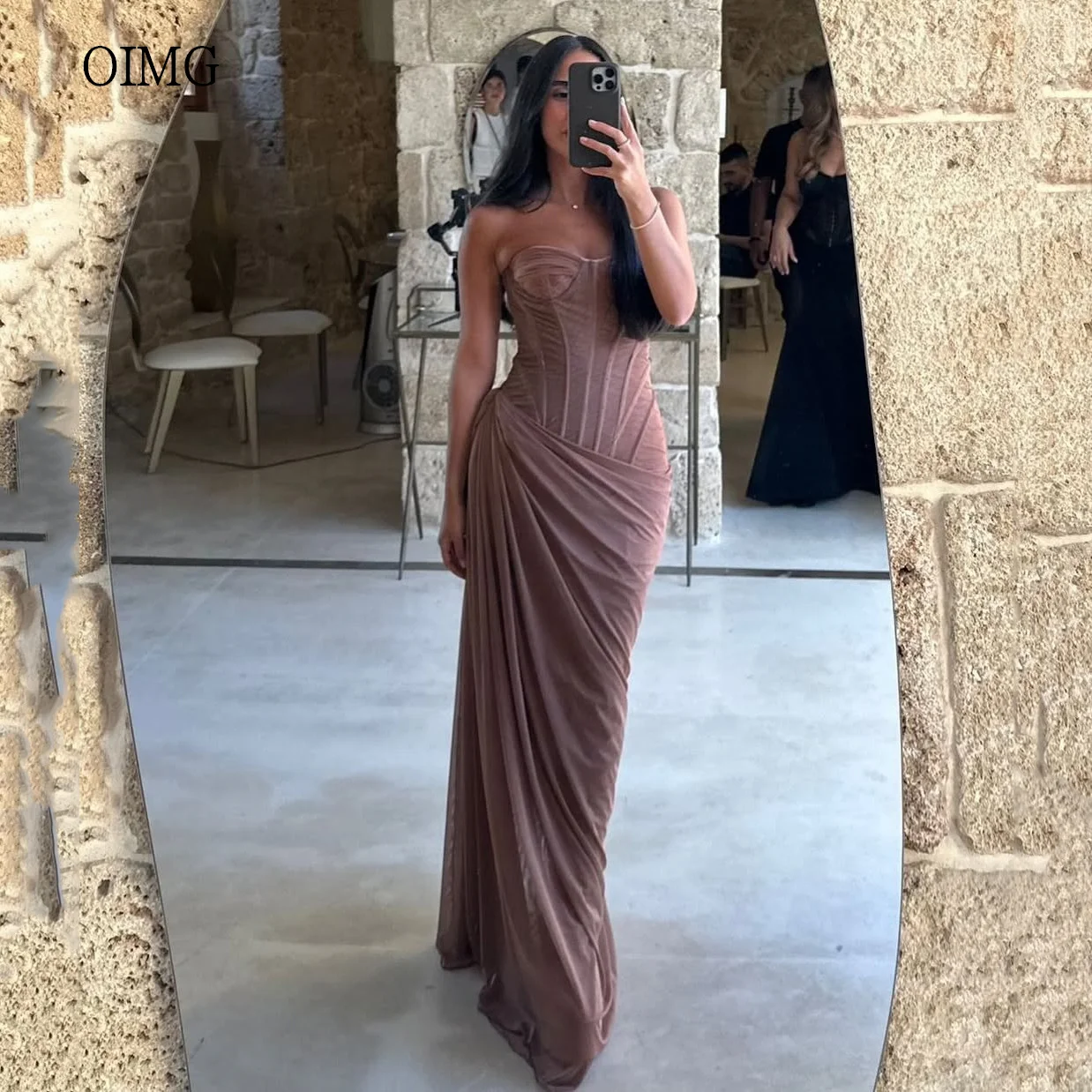 OIMG Sexy Sweetheart Neck Mermaid Prom Gowns Backless Pleated Party Gown Chiffon Floor Length Evening Dress Customized
OIMG Sexy Sweetheart Neck Mermaid Prom Gowns Backless Pleated Party Gown Chiffon Floor Length Evening Dress Customized