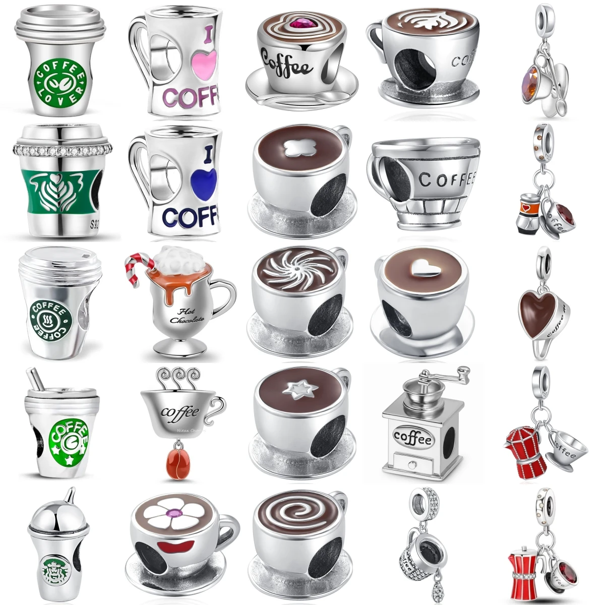New 925 Sterling Silver Brown Coffee Cup Coffee Machine Pendant Trinket Bead Fit Original Charms Bracelet Jewerly Accessories
New 925 Sterling Silver Brown Coffee Cup Coffee Machine Pendant Trinket Bead Fit Original Charms Bracelet Jewerly Accessories