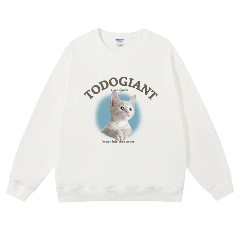 YUQI Hoodies Women Long Sleeve Cute Cat Print Fleece Sweatshirts Streetwear New Fashion Autumn Winter Thicken Pullover Y2k Tops
YUQI Hoodies Women Long Sleeve Cute Cat Print Fleece Sweatshirts Streetwear New Fashion Autumn Winter Thicken Pullover Y2k Tops