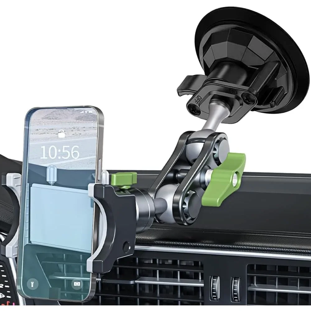 Suction Cup Phone Mount Ultra-Stable 360 Rotation Phone Holder Stand for Vlog Shooting for Windshield Roof Glass Car Window Fit
Suction Cup Phone Mount Ultra-Stable 360 Rotation Phone Holder Stand for Vlog Shooting for Windshield Roof Glass Car Window Fit