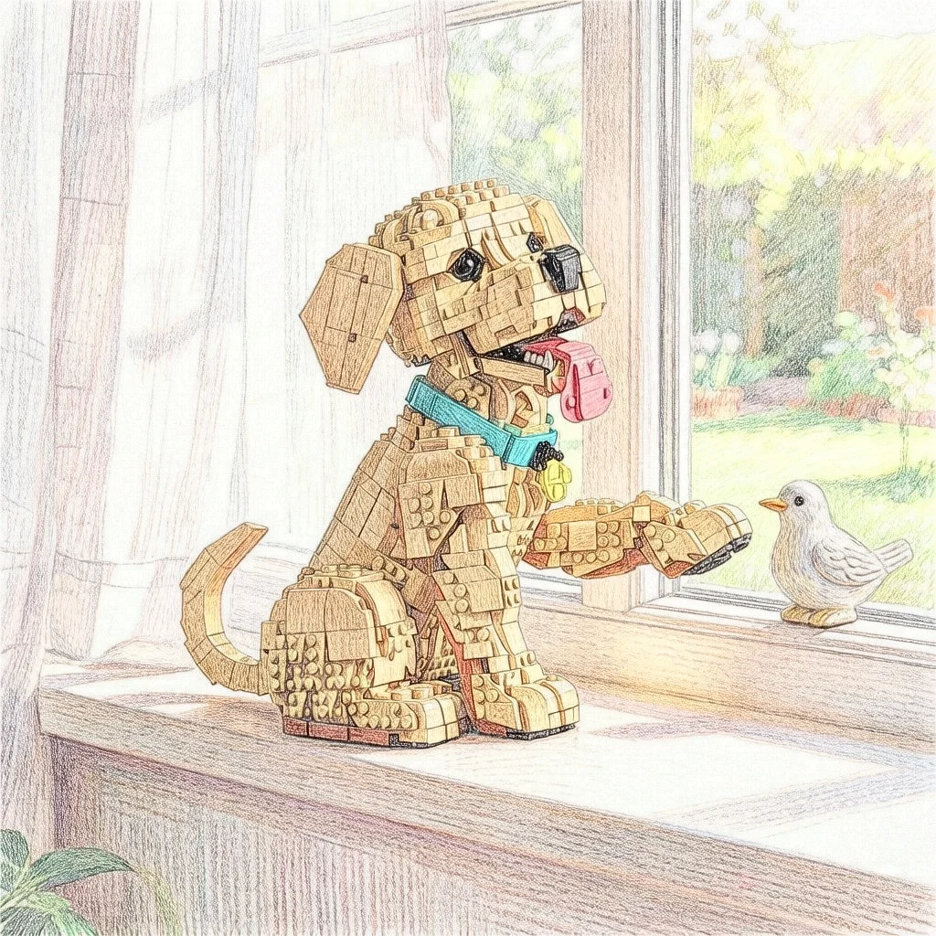 Fashion mini best-selling creative DIY MOC assembled animal dog model particles universal holiday decoration gift
Fashion mini best-selling creative DIY MOC assembled animal dog model particles universal holiday decoration gift