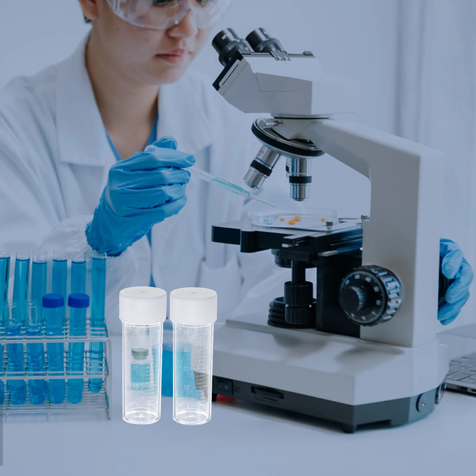 Plastic Sputum Culture Bottles Pack of 50 Vials with Tight-Seal Lids Specimen Containers for Laboratory Applications
Plastic Sputum Culture Bottles Pack of 50 Vials with Tight-Seal Lids Specimen Containers for Laboratory Applications