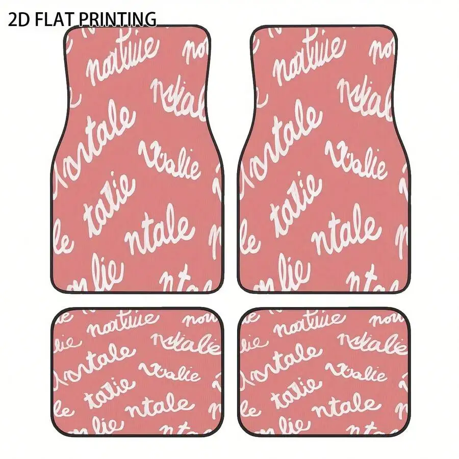 4pcs Pink Natale Print Car Floor Mats Universal All Season Weatherproof Automotive Interior Liners
4pcs Pink Natale Print Car Floor Mats Universal All Season Weatherproof Automotive Interior Liners