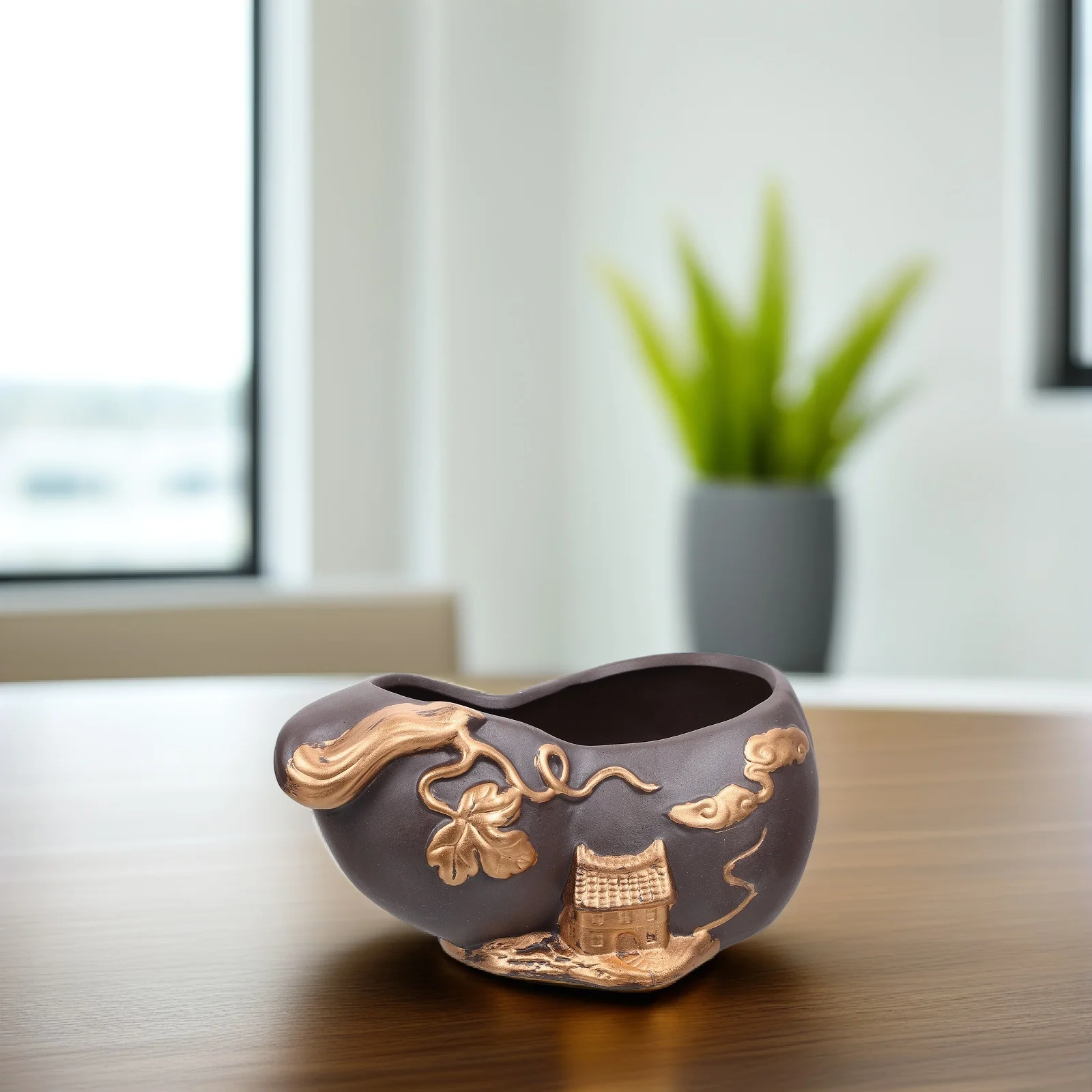 Ceramic Flowerpot Retro Desktop Bonsai Pot Small Size Space Saving Tabletop Decoration Ceramic Flowerpot Bonsai Pot
Ceramic Flowerpot Retro Desktop Bonsai Pot Small Size Space Saving Tabletop Decoration Ceramic Flowerpot Bonsai Pot