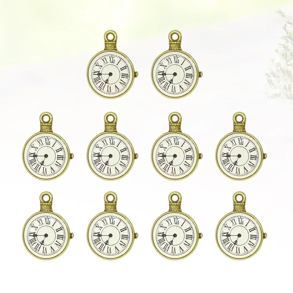 10pcs Timekeeper Design Pendant Alloy Pendant Delicate Jewelry Making Hanging Delicate Necklace Bracelet Clock Charm Pendant (Br
10pcs Timekeeper Design Pendant Alloy Pendant Delicate Jewelry Making Hanging Delicate Necklace Bracelet Clock Charm Pendant (Br