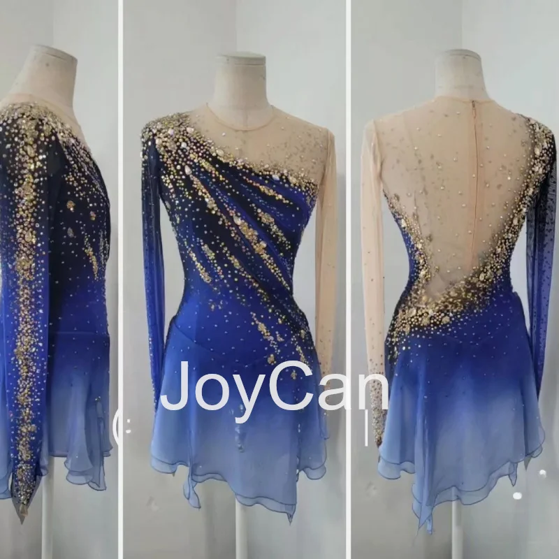 Платье для катания на коньках JoyCan, синее эластичное танцевальное платье из спандекса для девушек
Платье для катания на коньках JoyCan, синее эластичное танцевальное платье из спандекса для девушек