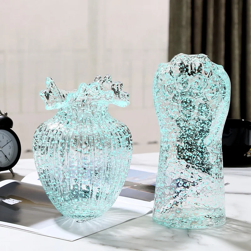 Fluorescent Vase Glows in The Dark, Exquisite Luminous Glacier Vase, Unique Transparent Vase, Living Room
Fluorescent Vase Glows in The Dark, Exquisite Luminous Glacier Vase, Unique Transparent Vase, Living Room