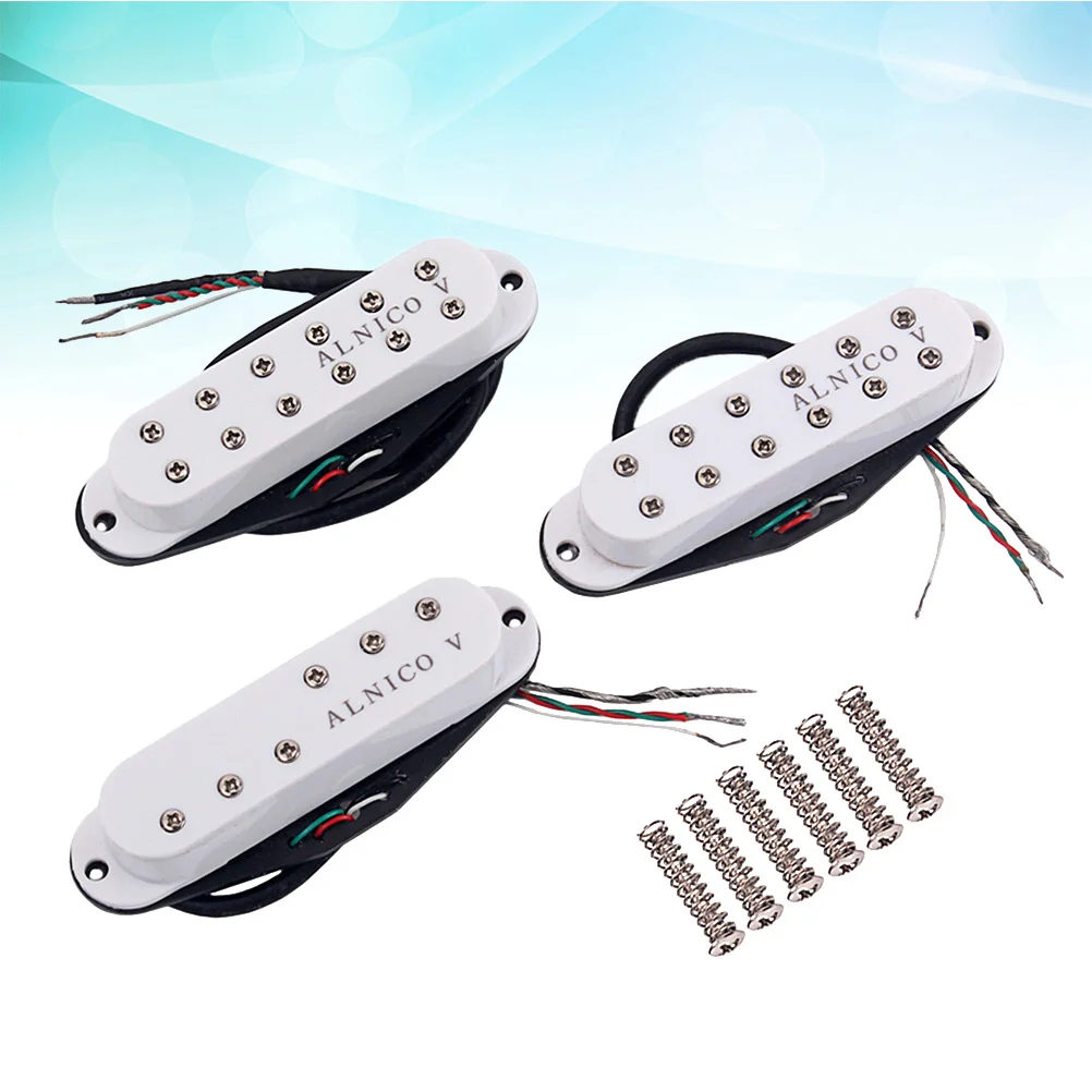 3 Pcs Guitar Pickup Single Coil Pickups Electric Accessories Flower Humbucker V Set
3 Pcs Guitar Pickup Single Coil Pickups Electric Accessories Flower Humbucker V Set