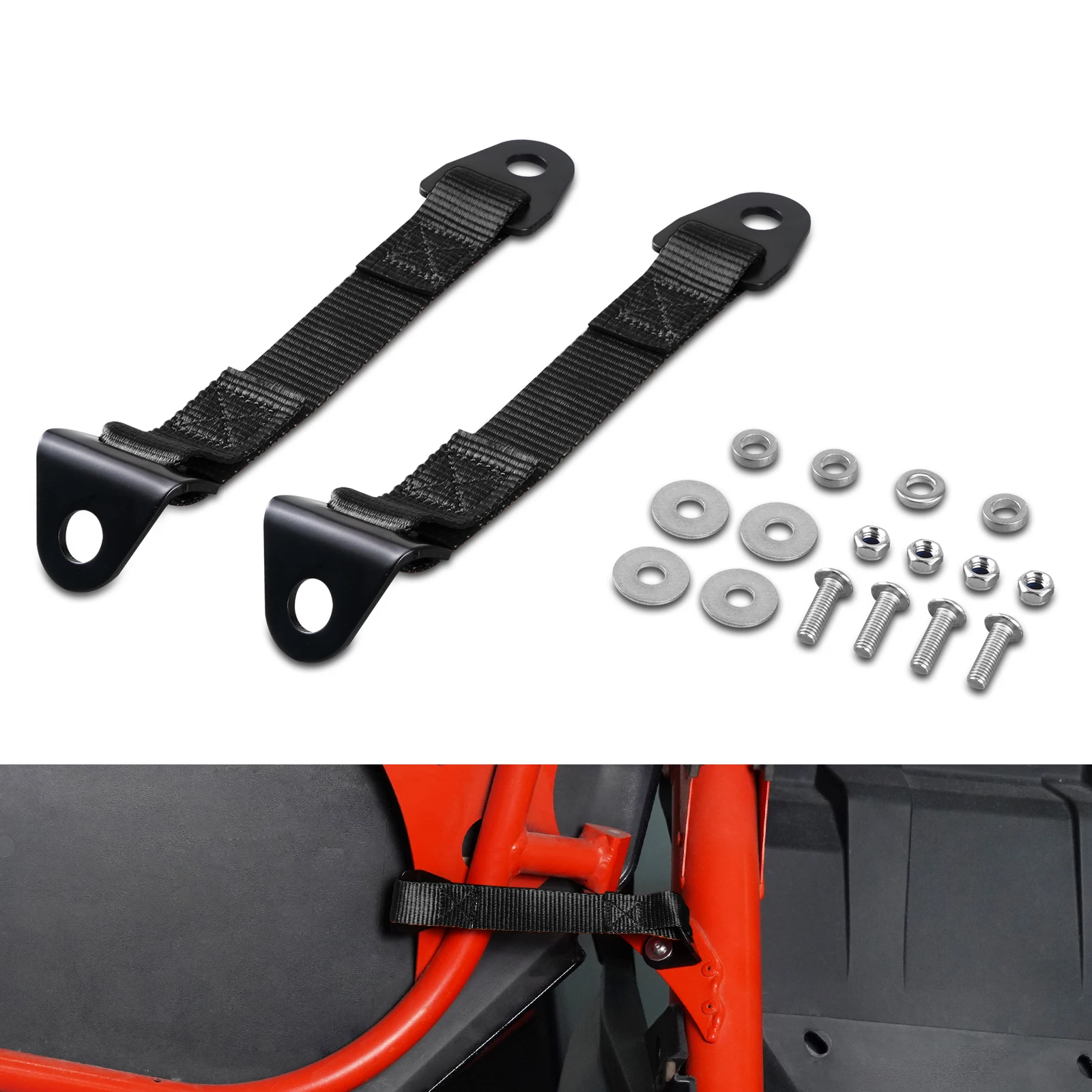 UTV X3 Door Limit Straps For Can-Am Maverick X3 2017-2023 R RR 4x4 XRC XMR XRS XDS Turbo DPS Polyester&45 Steel
UTV X3 Door Limit Straps For Can-Am Maverick X3 2017-2023 R RR 4x4 XRC XMR XRS XDS Turbo DPS Polyester&45 Steel