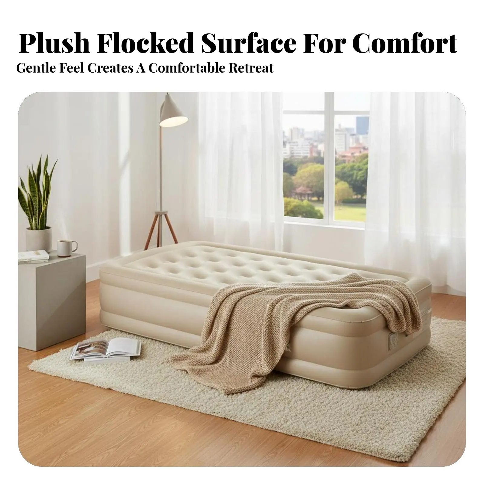 Automatic Inflatable Bed, AI Voice Control, Portable Air Mattress for Home and Camping, Fast Inflate/Deflate
Automatic Inflatable Bed, AI Voice Control, Portable Air Mattress for Home and Camping, Fast Inflate/Deflate