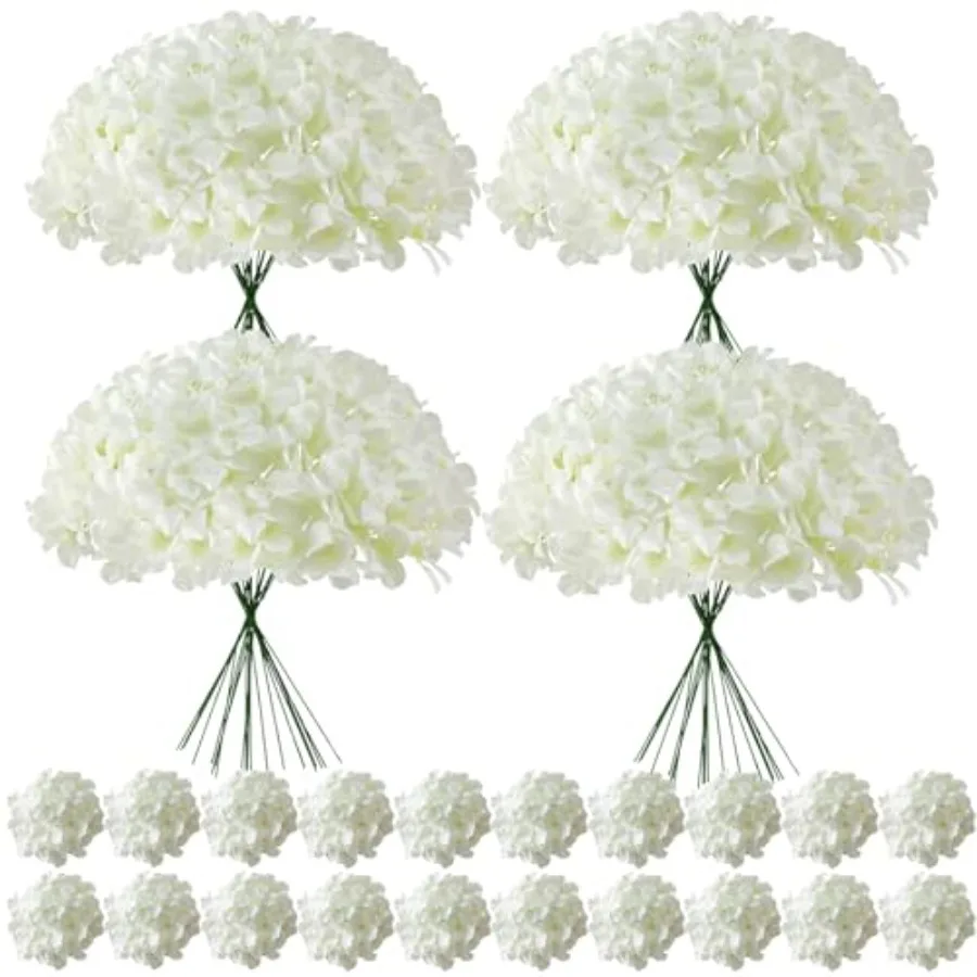 Wedding decor: faux white hydrangea, silk, bulk 100 pcs with stems for garden party, baby shower, porch, home, table centerpiec
Wedding decor: faux white hydrangea, silk, bulk 100 pcs with stems for garden party, baby shower, porch, home, table centerpiec