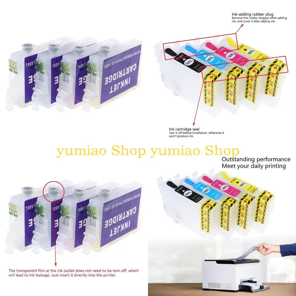 587B Refillable Inks Cartridges T2001 T2002 T2003 T2004 For Expression XP30/102/202