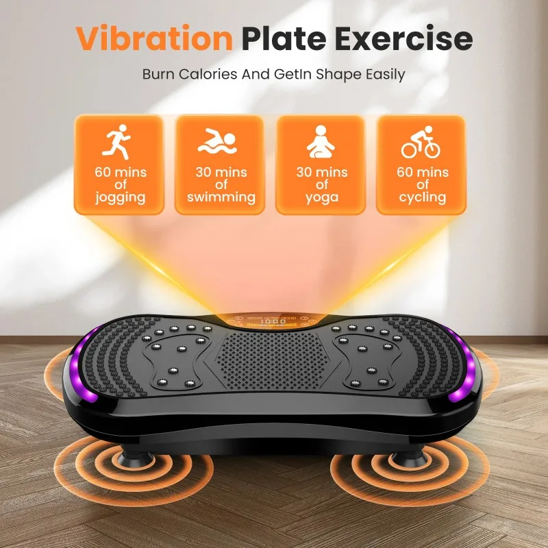 【Professional Grade】TX Vibration Plate Machine with Bluetooth Speaker 9 Programs & 200 Levels 4 Resistance Bands 200kg Capacity
【Professional Grade】TX Vibration Plate Machine with Bluetooth Speaker 9 Programs & 200 Levels 4 Resistance Bands 200kg Capacity