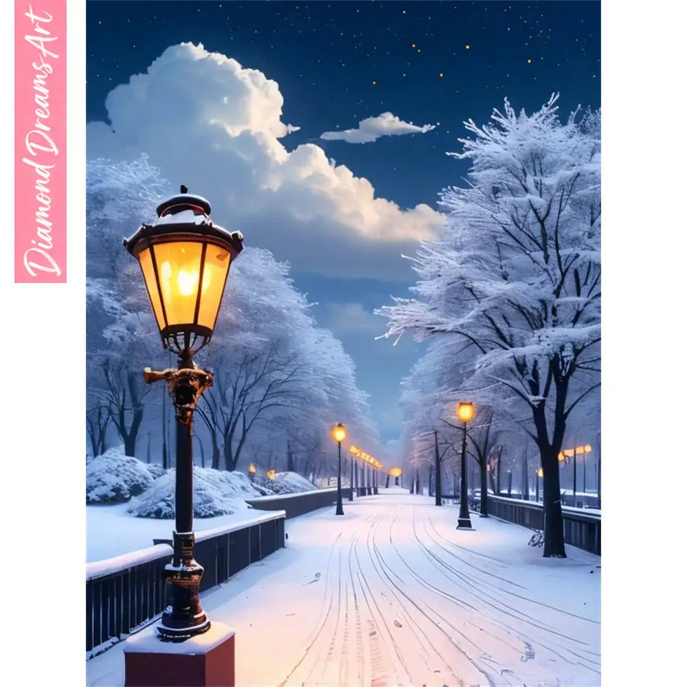 5D DIY Diamond Painting Snow Street Landscape Full Square Round Diamond Mosaic Complete Kit Home Decor,frameless
5D DIY Diamond Painting Snow Street Landscape Full Square Round Diamond Mosaic Complete Kit Home Decor,frameless