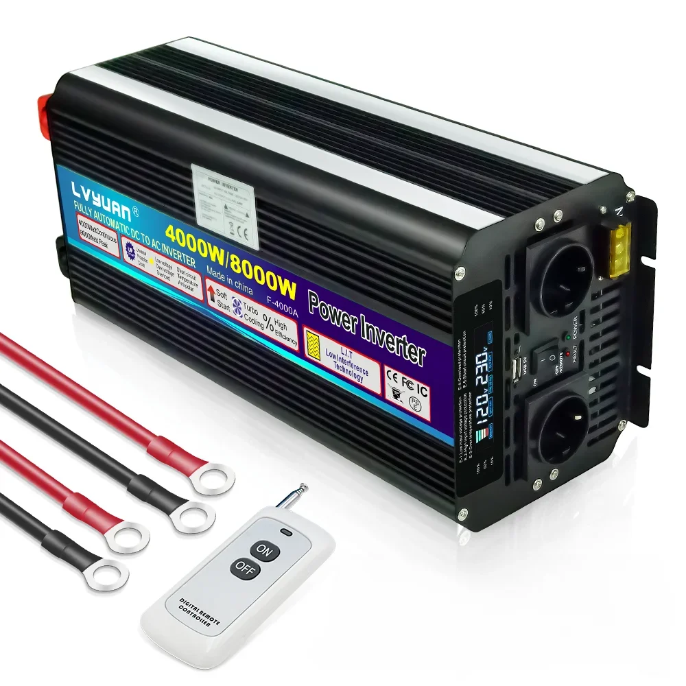 LVYUAN 12V 220V Power Inverter Latest 4000W 24V 220V 4000W 8000W Modified Sine Wave Inverter
LVYUAN 12V 220V Power Inverter Latest 4000W 24V 220V 4000W 8000W Modified Sine Wave Inverter