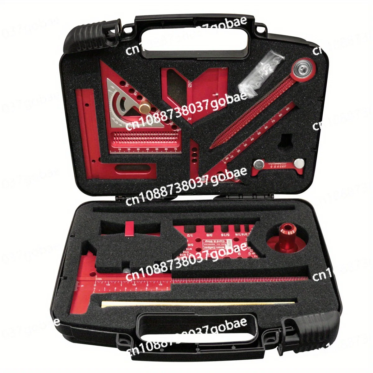 Woodworking Measuring Tool Kit with Storage Box Planning Layout Plank Splicing Aid Kit
Woodworking Measuring Tool Kit with Storage Box Planning Layout Plank Splicing Aid Kit